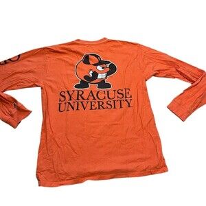Syracuse Orange Otto Mascot League Long Sleeve Tee T-Shirt Men's Size Medium